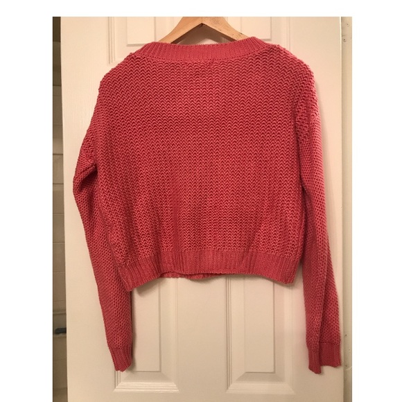 Pink Crop Sweater - Picture 4 of 4